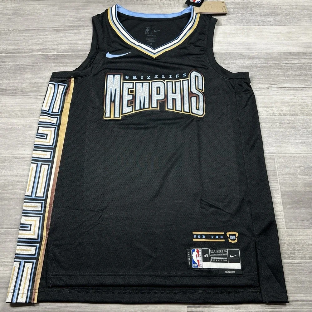Memphis Grizzlies Nike Dri-FIT City Edition Swingman 48 Large Black Jersey NEW